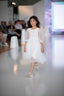 [8/9y] Tutu Du Monde White Quarter Sleeve Tulle Dress