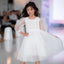 [8/9y] Tutu Du Monde White Quarter Sleeve Tulle Dress