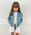 [4y] Chloé Girls Denim Jacket w/Fringe BNWT