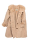 [6y] Nanos Faux Shearling Coat - Neutral