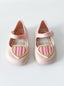 [US6/7] Zaxy Pink Heart Rubber Sandals