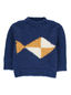 [12-18m] BOBO CHOSES Fish Jumper Blue