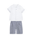 [6m] Il Gufo 2-Piece Linen Top & Shorts Set